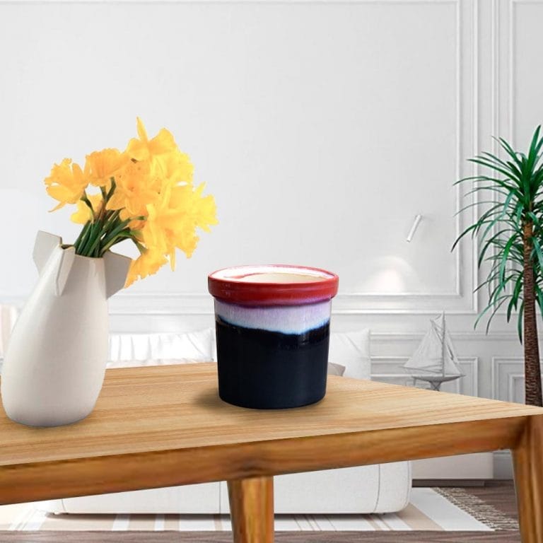 Ceramic Rainbow Black Pot Buy Online Trivandrum Gardentech