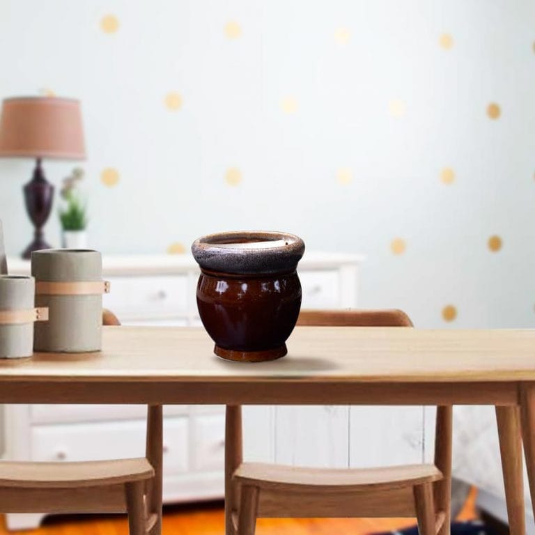 Brown Decorative Ceramic Pot Planter Buy Online Trivandrum Gardentech