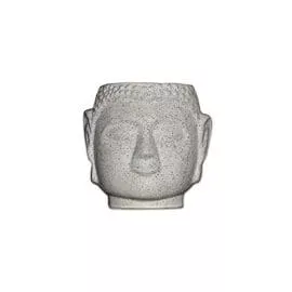 Medium Blue Dotted Ceramic Head Pot